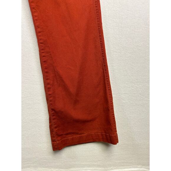 Woman's WoolRich Red Cotton Pants -‎ Size 8 Tall Business casual comfortable - Picture 5 of 11